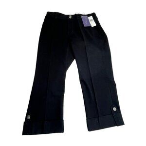 Not Your Daughter's Jeans Size 4 Black Capri Pants Cotton, Spandex 89p